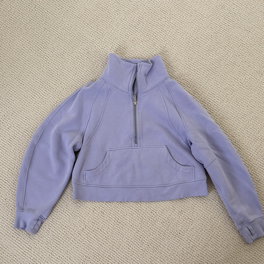 lululemon athletica Purple Half-Zip Sweatshirt